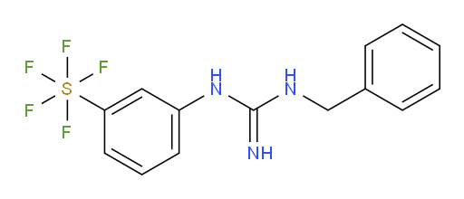 [3-[[imino[(phenylmethyl)amino]methyl]amino]phenyl]sulfur pentafluoride