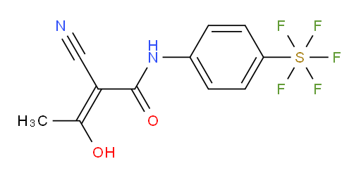(Z)-2-cyano-3-hydroxy-N-(4-(pentafluoromercapto)phenyl)but-2-enamide