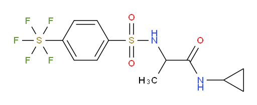 N-cyclopropyl-2-(4-(pentafluoromercapto)phenylsulfonamido)propanamide