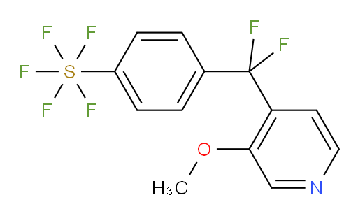 4-(difluoro(3-methoxypyridin-4-yl)methyl)(pentafluoromercapto)benzene