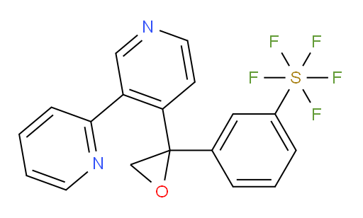 3-(2-([2,3'-bipyridin]-4'-yl)oxiran-2-yl)(pentafluoromercapto)benzene