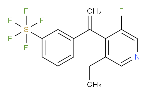 3-(1-(3-ethyl-5-fluoropyridin-4-yl)vinyl)(pentafluoromercapto)benzene