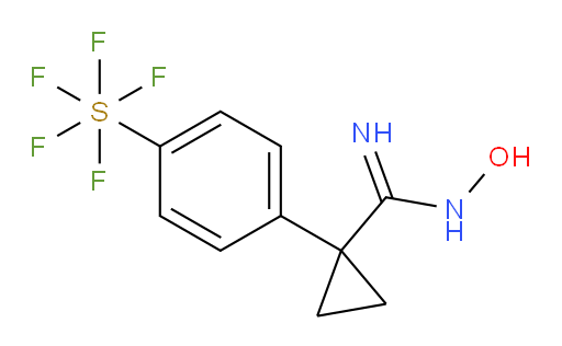 [4-[1-[(hydroxyamino)iminomethyl]cyclopropyl]phenyl]sulfur pentafluoride