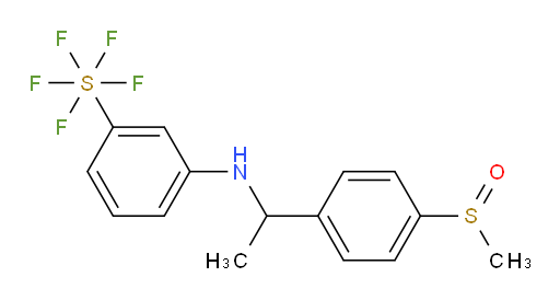 [4-[[1-[4-(methylsulfinyl)phenyl]ethyl]amino]phenyl]sulfur pentafluoride