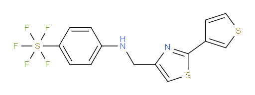[4-[[[2-(3-thienyl)-4-thiazolyl]methyl]amino]phenyl]sulfur pentafluoride