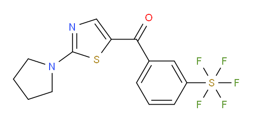 [3-[[2-(1-pyrrolidinyl)-5-thiazolyl]carbonyl]phenyl]sulfur pentafluoride