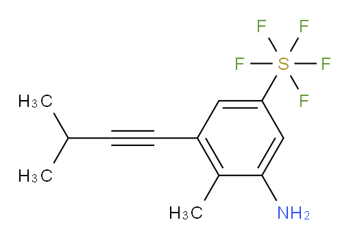 3-amino-4-methyl-5-(3-methylbut-1-yn-1-yl)(pentafluoromercapto)benzene