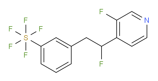 3-(2-fluoro-2-(3-fluoropyridin-4-yl)ethyl)(pentafluoromercapto)benzene