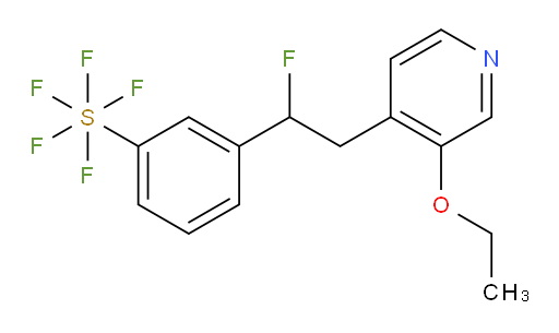 3-(2-(3-ethoxypyridin-4-yl)-1-fluoroethyl)(pentafluoromercapto)benzene