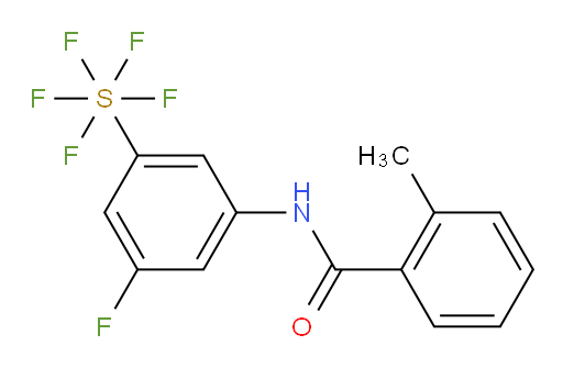 [3-fluoro-5-[(2-methylbenzoyl)amino]phenyl]sulfur pentafluoride