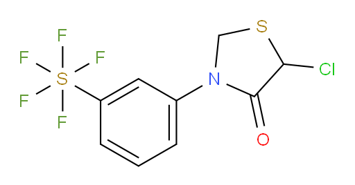 [3-(5-chloro-4-oxo-3-thiazolidinyl)phenyl]sulfur pentafluoride