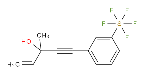 5-(3-(pentafluoromercapto)phenyl)-3-methylpent-1-en-4-yn-3-ol