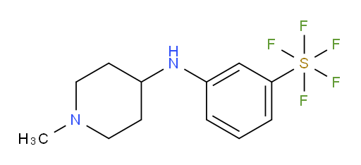 3-((1-methylpiperidin-4-yl)amino)(pentafluoromercapto)benzene