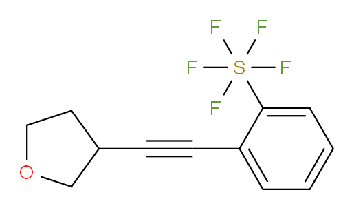 2-((tetrahydrofuran-3-yl)ethynyl)(pentafluoromercapto)benzene