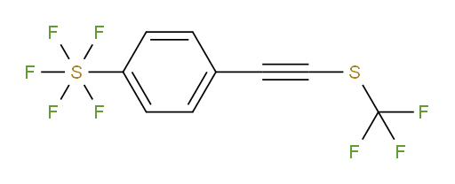 4-(((trifluoromethyl)thio)ethynyl)(pentafluoromercapto)benzene
