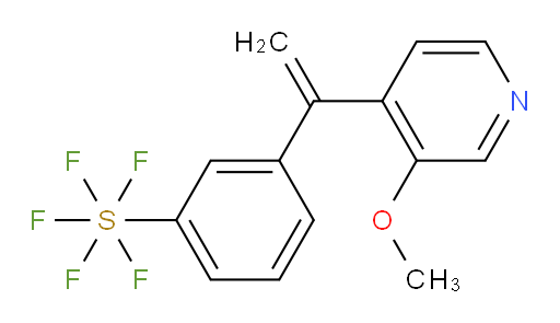 3-(1-(3-methoxypyridin-4-yl)vinyl)(pentafluoromercapto)benzene