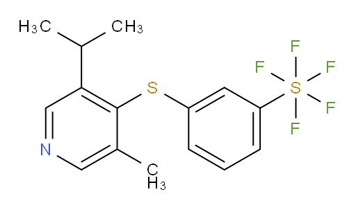 3-((3-isopropyl-5-methylpyridin-4-yl)thio)(pentafluoromercapto)benzene