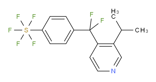 4-(difluoro(3-isopropylpyridin-4-yl)methyl)(pentafluoromercapto)benzene