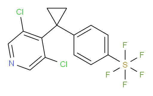 4-(1-(3,5-dichloropyridin-4-yl)cyclopropyl)(pentafluoromercapto)benzene