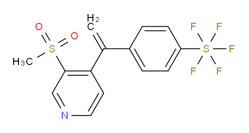 4-(1-(3-(methylsulfonyl)pyridin-4-yl)vinyl)(pentafluoromercapto)benzene