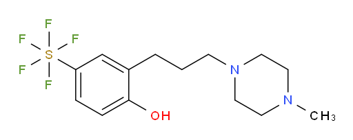 [4-hydroxy-3-[3-(4-methyl-1-piperazinyl)propyl]phenyl]sulfur pentafluoride