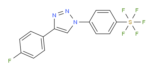 4-(4-(4-fluorophenyl)-1H-1,2,3-triazol-1-yl)(pentafluoromercapto)benzene