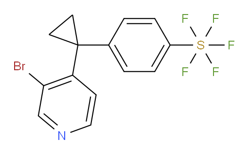 4-(1-(3-bromopyridin-4-yl)cyclopropyl)(pentafluoromercapto)benzene