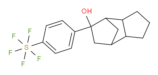 5-(4-(pentafluoromercapto)phenyl)octahydro-1H-4,7-methanoinden-5-ol