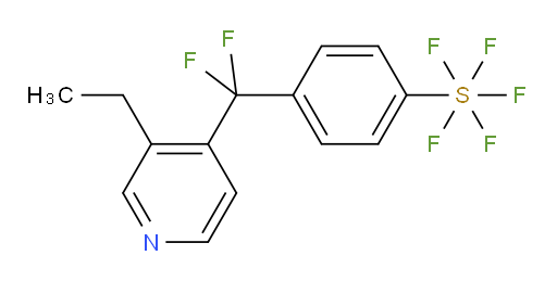 4-((3-ethylpyridin-4-yl)difluoromethyl)(pentafluoromercapto)benzene