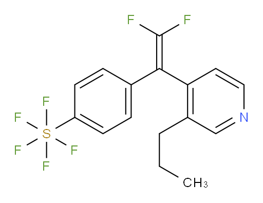 4-(2,2-difluoro-1-(3-propylpyridin-4-yl)vinyl)(pentafluoromercapto)benzene