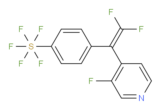 4-(2,2-difluoro-1-(3-fluoropyridin-4-yl)vinyl)(pentafluoromercapto)benzene