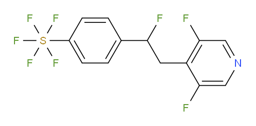 4-(2-(3,5-difluoropyridin-4-yl)-1-fluoroethyl)(pentafluoromercapto)benzene