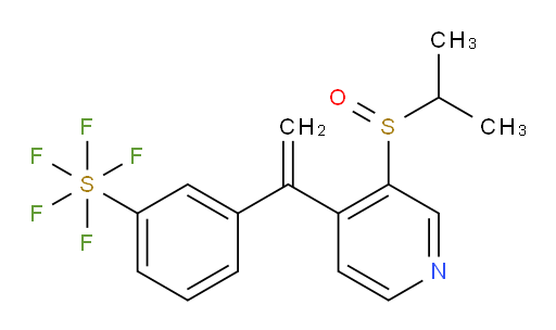 3-(1-(3-(isopropylsulfinyl)pyridin-4-yl)vinyl)(pentafluoromercapto)benzene