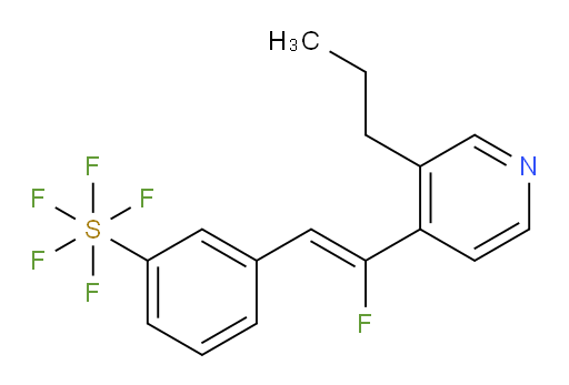 (Z)-3-(2-fluoro-2-(3-propylpyridin-4-yl)vinyl)(pentafluoromercapto)benzene