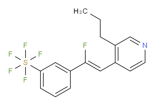 (Z)-3-(1-fluoro-2-(3-propylpyridin-4-yl)vinyl)(pentafluoromercapto)benzene