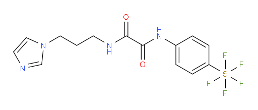 N1-(3-(1H-imidazol-1-yl)propyl)-N2-(4-(pentafluoromercapto)phenyl)oxalamide