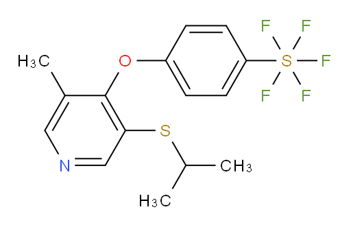 4-((3-(isopropylthio)-5-methylpyridin-4-yl)oxy)(pentafluoromercapto)benzene