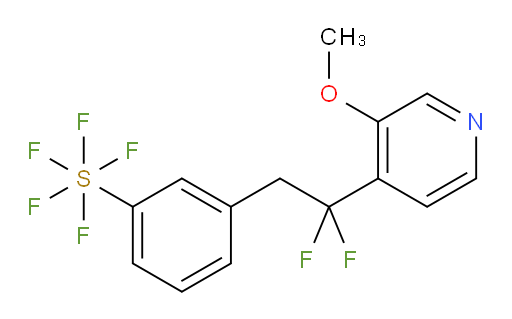 3-(2,2-difluoro-2-(3-methoxypyridin-4-yl)ethyl)(pentafluoromercapto)benzene