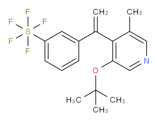 3-(1-(3-(tert-butoxy)-5-methylpyridin-4-yl)vinyl)(pentafluoromercapto)benzene