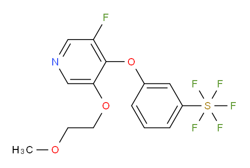 3-((3-fluoro-5-(2-methoxyethoxy)pyridin-4-yl)oxy)(pentafluoromercapto)benzene