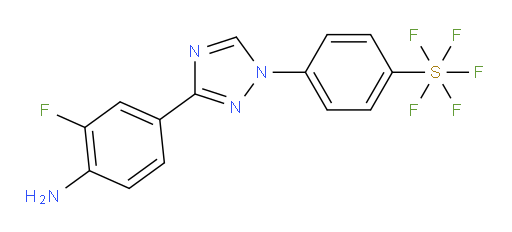 [4-[3-(4-Amino-3-fluorophenyl)-1H-1,2,4-triazol-1-yl]phenyl]sulfur pentafluoride
