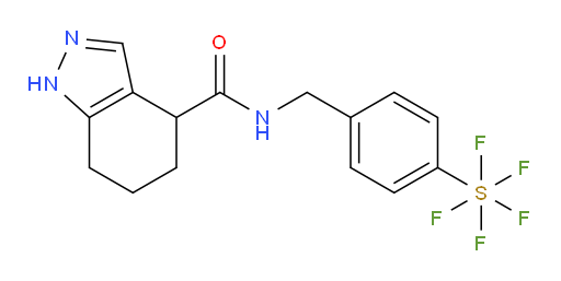N-(4-(pentafluoromercapto)benzyl)-4,5,6,7-tetrahydro-1H-indazole-4-carboxamide