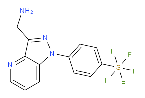 4-(3-(aminomethyl)-1H-pyrazolo[4,3-b]pyridin-1-yl)(pentafluoromercapto)benzene