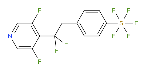 4-(2-(3,5-difluoropyridin-4-yl)-2,2-difluoroethyl)(pentafluoromercapto)benzene