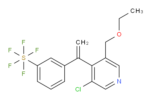 3-(1-(3-chloro-5-(ethoxymethyl)pyridin-4-yl)vinyl)(pentafluoromercapto)benzene