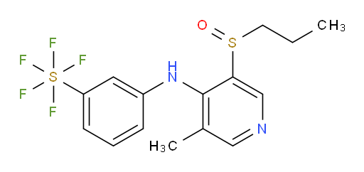 3-((3-methyl-5-(propylsulfinyl)pyridin-4-yl)amino)(pentafluoromercapto)benzene