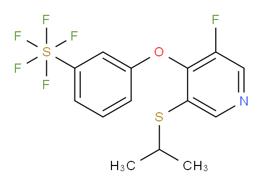 3-((3-fluoro-5-(isopropylthio)pyridin-4-yl)oxy)(pentafluoromercapto)benzene