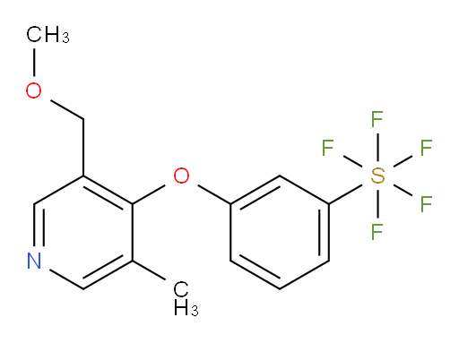 3-((3-(methoxymethyl)-5-methylpyridin-4-yl)oxy)(pentafluoromercapto)benzene