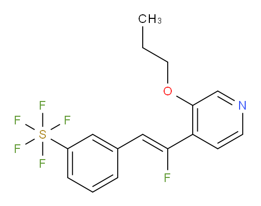 (Z)-3-(2-fluoro-2-(3-propoxypyridin-4-yl)vinyl)(pentafluoromercapto)benzene