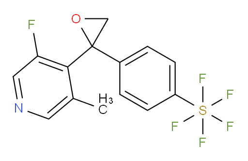 4-(2-(3-fluoro-5-methylpyridin-4-yl)oxiran-2-yl)(pentafluoromercapto)benzene